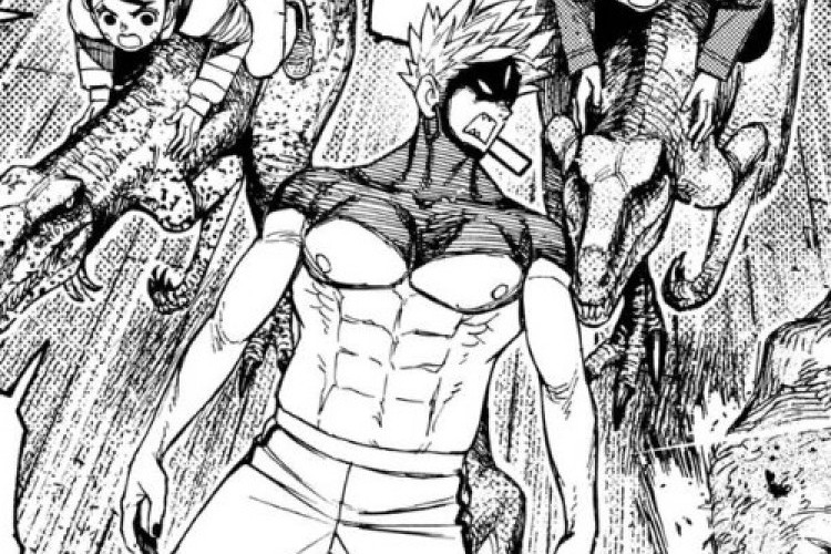 Manga Dandadan《膽大黨》第242章 | 一個令許多人羨慕的騎恐龍之夢