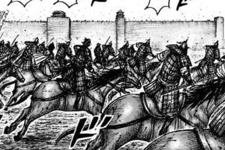 騎兵來攻擊了！閱讀連結 KINGDOM《王者天下》第876章中文掃描版