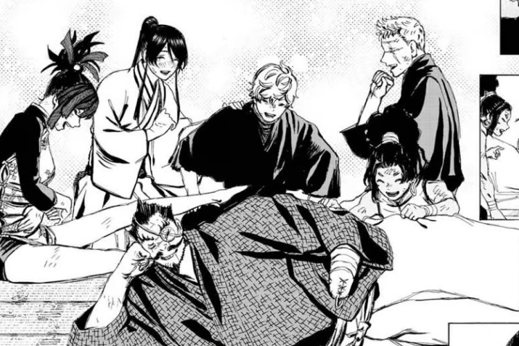 連結漫畫《Hell's Paradise: Jigokuraku》第128章中文版，鷺里首次試圖處決加比丸
